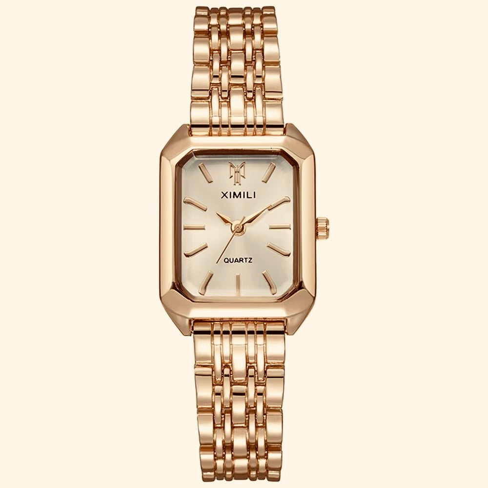 Optimum Women's Square Roman Gold Watch