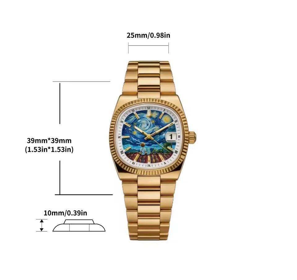 Optimum Golden Era Square Watch