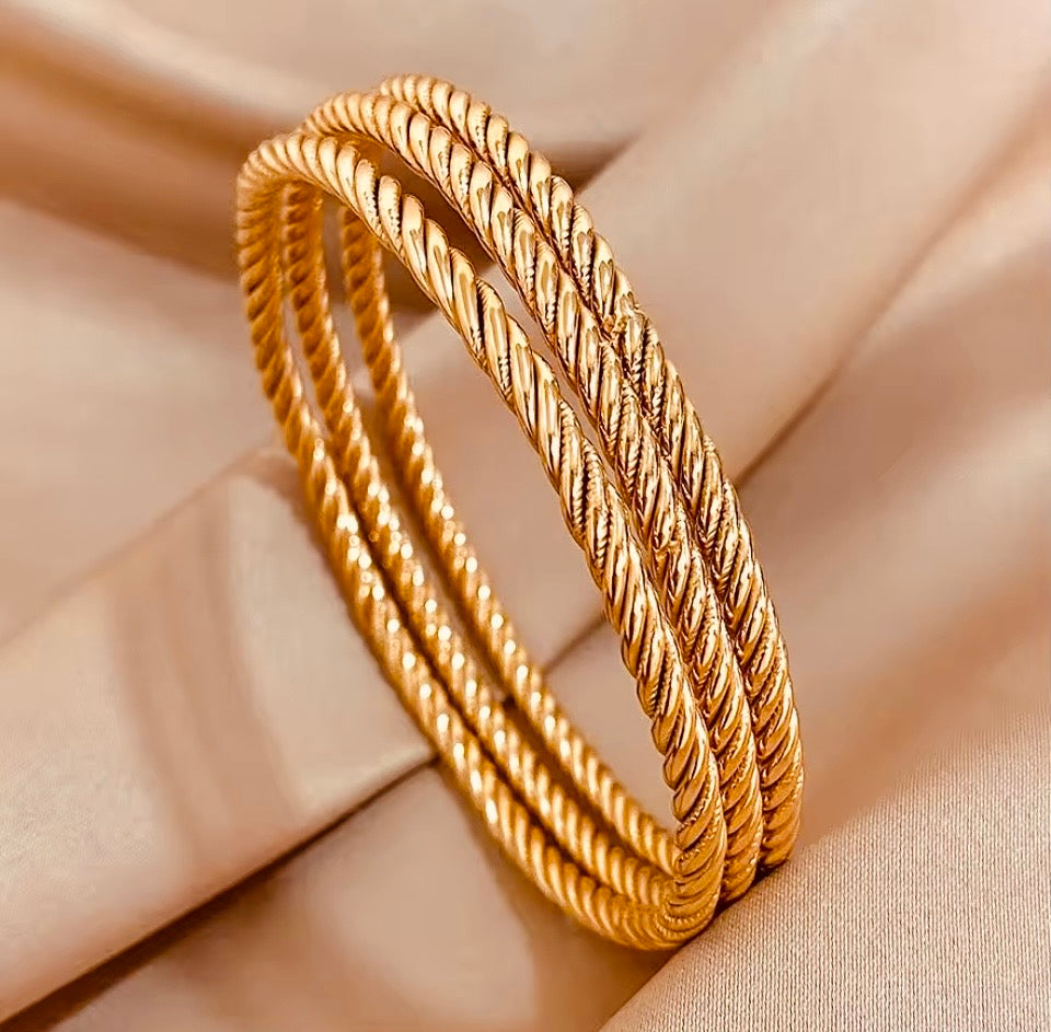Optimum 3PC Layered Bangle Set