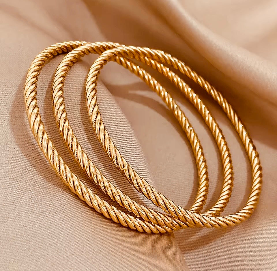 Optimum 3PC Layered Bangle Set