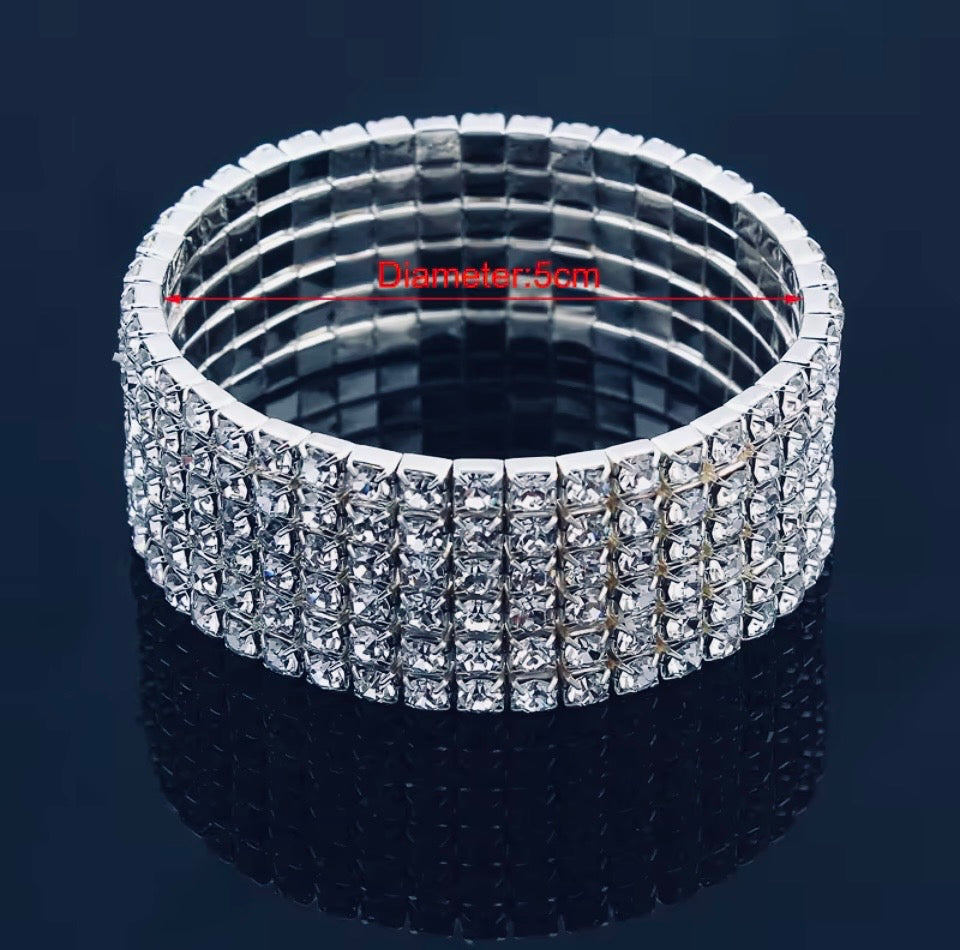 Optimum Crystal Shine Stretch Bracelet
