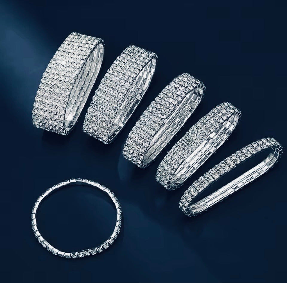 Optimum Crystal Shine Stretch Bracelet