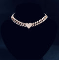 Optimum Iced Miami Heart Cuban Necklace