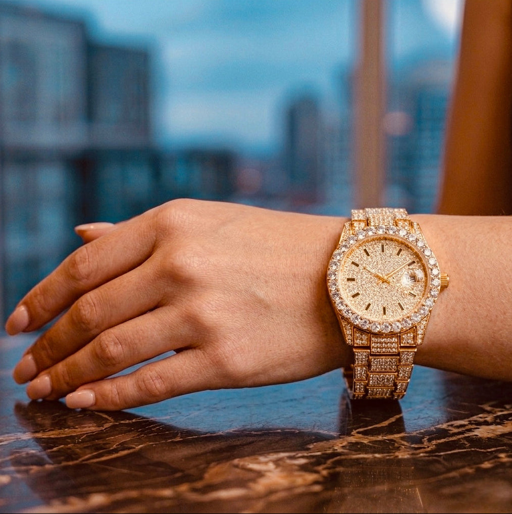 Optimum Celestia Gold Ice Watch