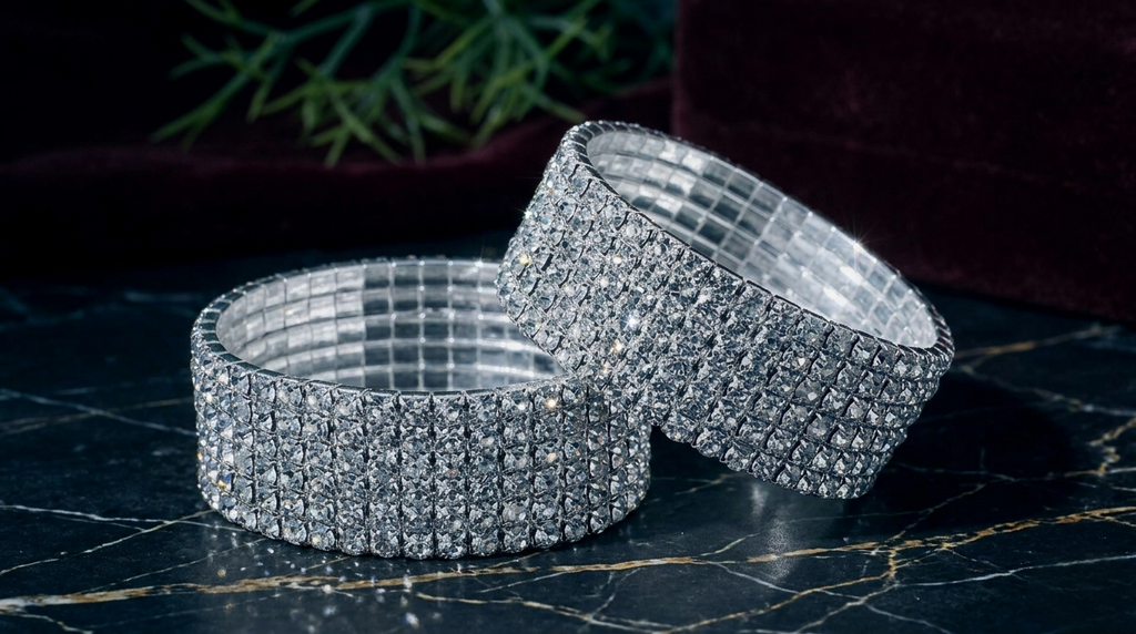 Optimum Crystal Shine Stretch Bracelet