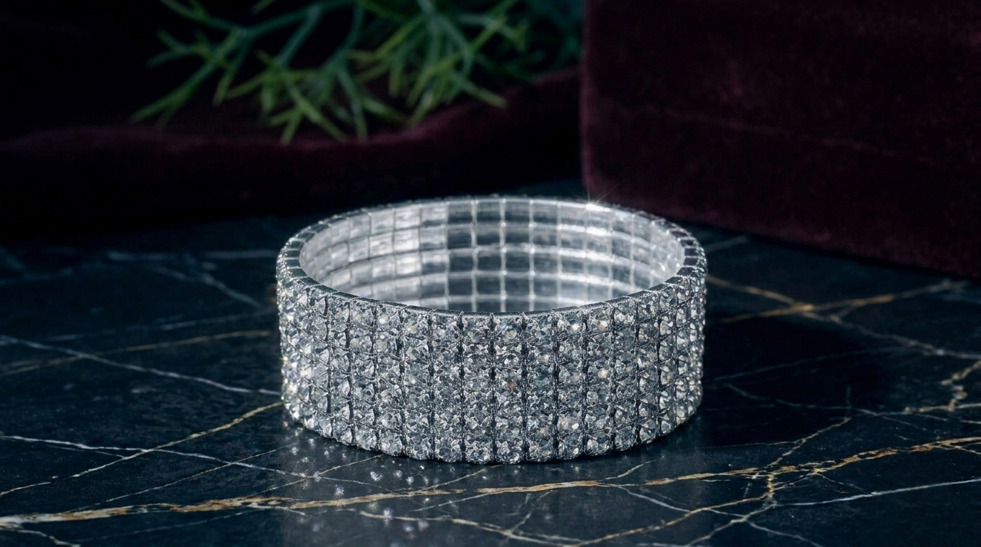 Optimum Crystal Shine Stretch Bracelet